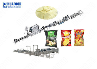 خط إنتاج رقائق البطاطس المجعد عالي الكفاءة مادة SUS304