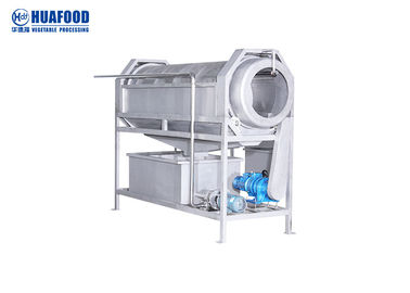 آلة غسل الخضروات متعددة الوظائف من نوع الأسطوانة 300 - 2000 كجم / ساعة معدات غسل الأطعمة ذات السعة
